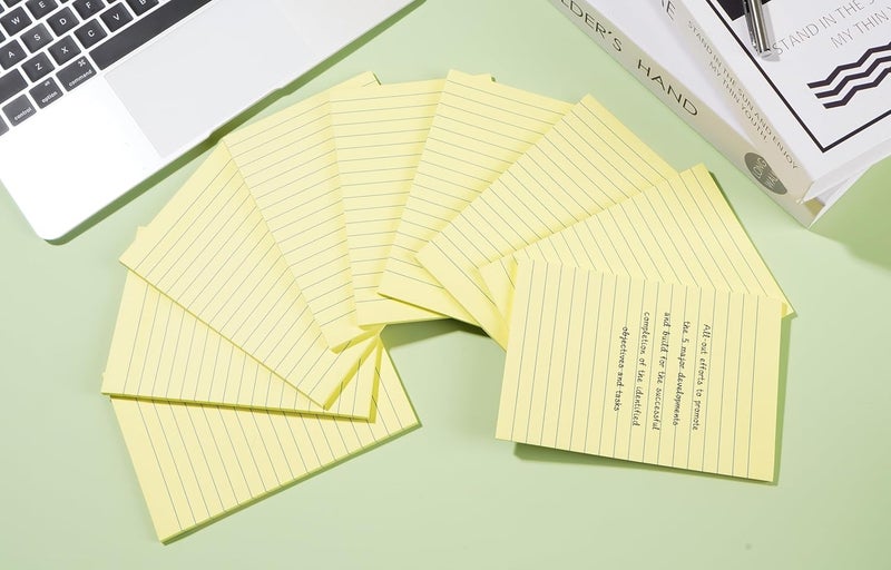 YEECOK 9 Pads Lined Sticky Notes 4x6 inch Post, Yellow, Clean Removal, Self-Stick Pads, Large Sticky Notes Easily Used for Home, Office, School, 40 Sheets/Pad - Image 2